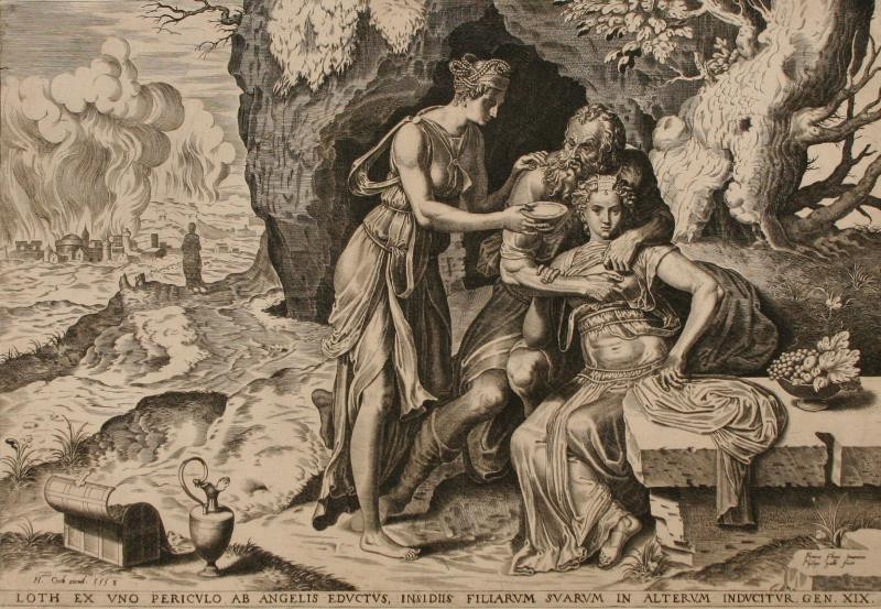 Philip Galle – Lot a jeho dcery | Moravská galerie v Brně | sbírky online